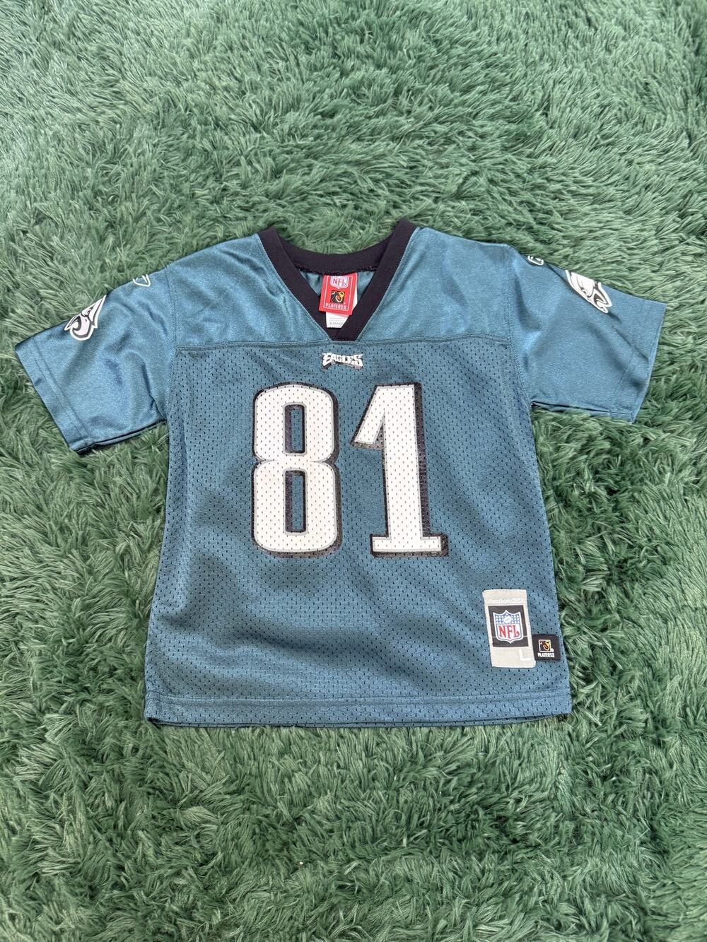 Reebok NFL Philadelphia Eagles Terrell Owens 81 Youth Large L Jersey Gree